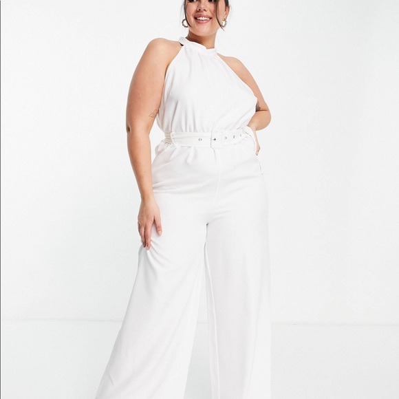 ASOS Curve Pants - White Jumpsuit ASOS